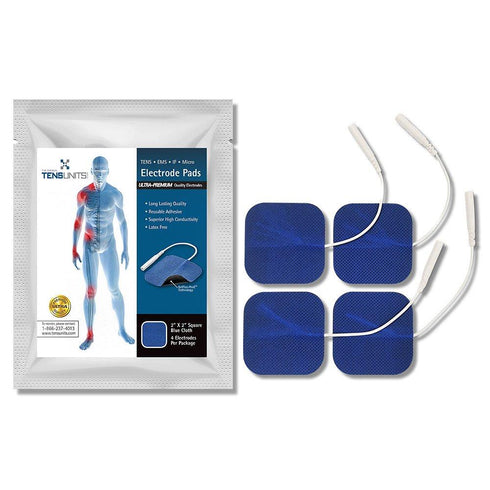 Ultra Premium: Optimal Comfort2"x2" Blue Cloth Electrodes